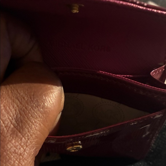 Michael Kors Burgundy Card Holder - Picture 6 of 8